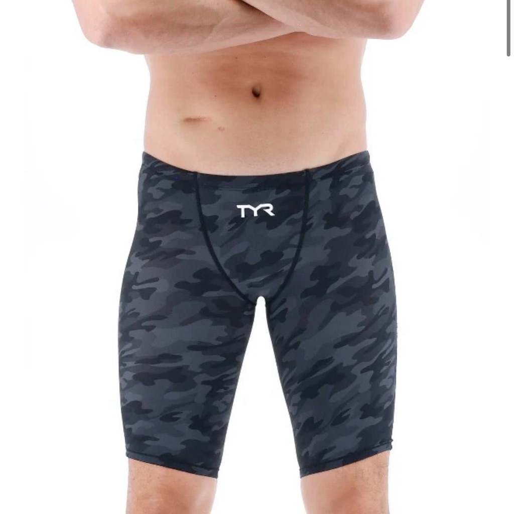 Tyr Men's Venzo Camo High Waist Jammers Fina Ar Sz 23 Swim Triathlon Comp Sporty